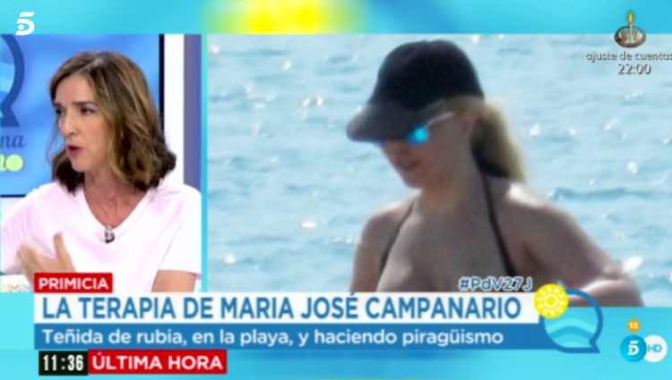María José Campanario, irreconocible / Telecinco.es