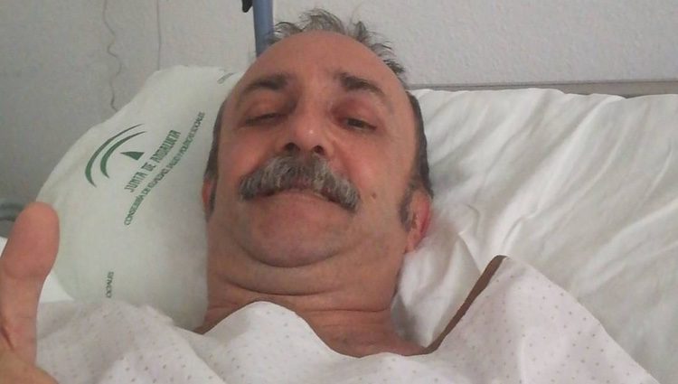 Santi Rodríguez en el hospital / Fuente: Instagram