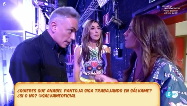 Anabel Pantoja discutiendo con Kiko Hernández / Foto: Telecinco.es 