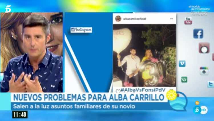 Pepe del Real contando la sentencia de la suegra de Alba Carrillo / Telecinco.es