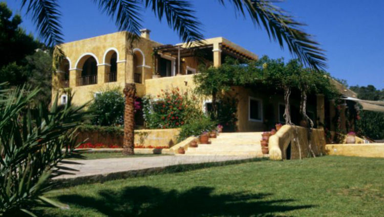 Vista exterior de la casa de Ángel Nieto en Ibiza