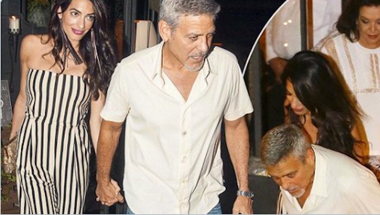 George Clooney y Amal Alamuddin en Italia