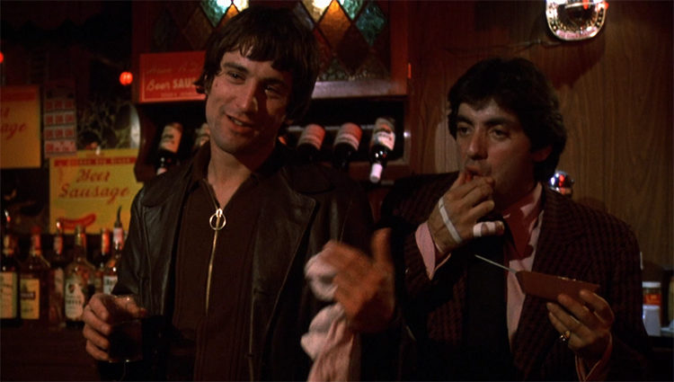 De Niro como Johnny Boy y David Proval como Tony en 'Malas calles'