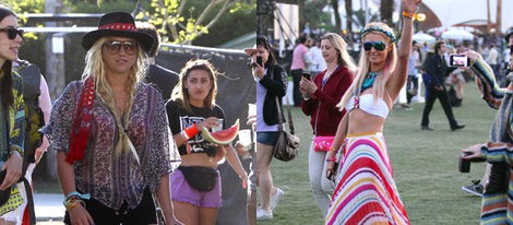 Paris Hilton y Kesha con un estilo muy hippie