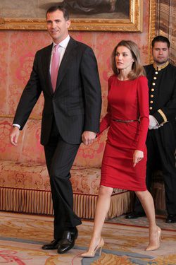 Los Príncipes de Asturias en el Palacio Real