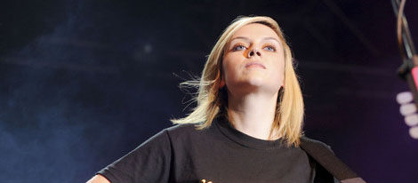 La cantante británica durante un concierto
