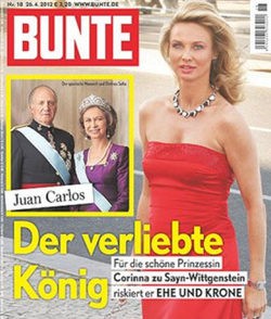 La prensa alemana habla de amor entre el Rey Juan Carlos y Corinna zu Sayn-Wittgenstein