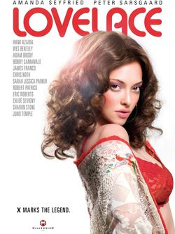 Amanda Seyfried posa en ropa interior para el cartel de la película 'Lovelace'