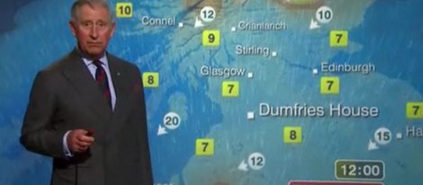 El Príncipe de Gales se convierte en hombre del tiempo en la BBC