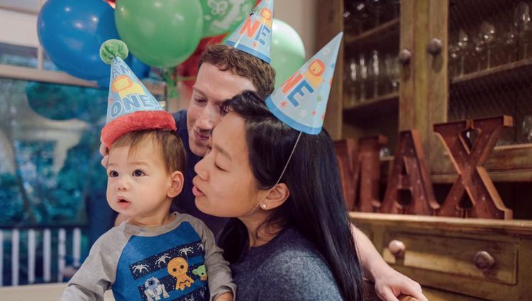Mark Zuckerberg celebrando el cumpleaños de su hija mayor