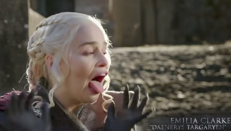 Reacción de Emilia Clarke a la escena | Fuente: HBO