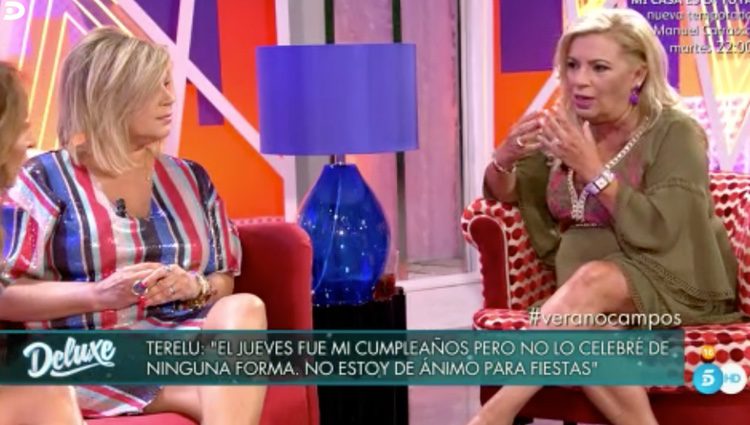 Carmen Borrego hablando sobre Terelu/ Fuente: 'Sálvame Deluxe'