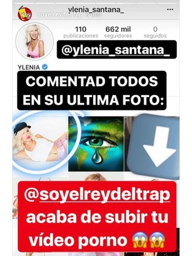 Ylenia ha denunciado la cuenta que colgó el supuesto vídeo