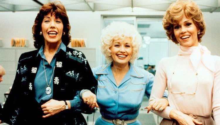 Lily Tomlin, Dolly Parton y Jane Fonda en '9 to 5'