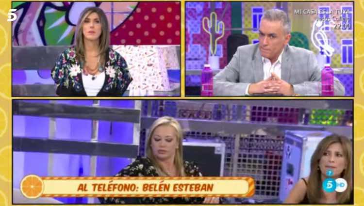 Belén contestando a Toño y Lequio / Telecinco.es
