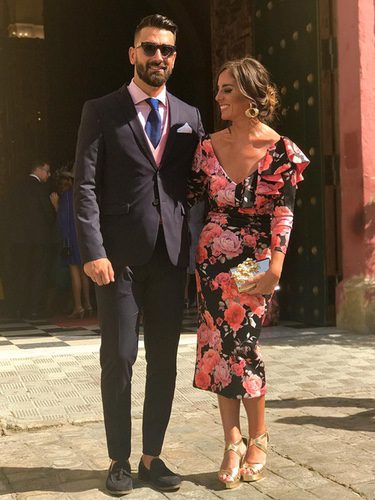 Anabel Pantoja y Juanlu en la boda de Cristóbal Soria y Ana | Fuente: Instagram @anabelpantoja00