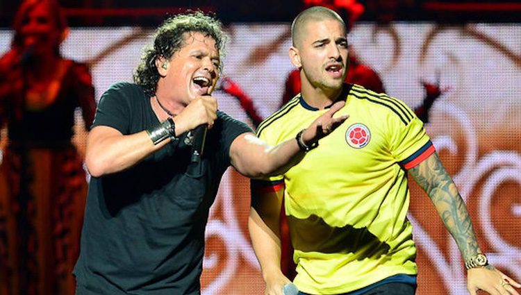 Carlos Vives y Maluma en concierto |Fuente: Instagram
