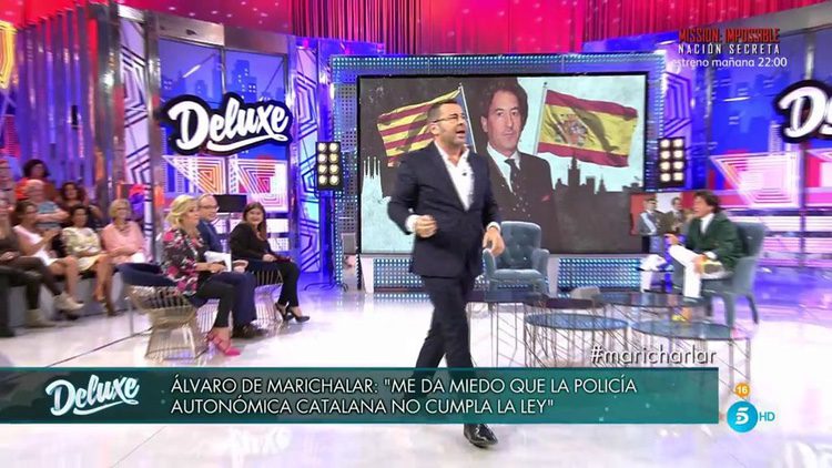 Jorge Javier Vázquez da por terminada la entrevista a Álvaro de Marichalar en 'Sábado Deluxe'