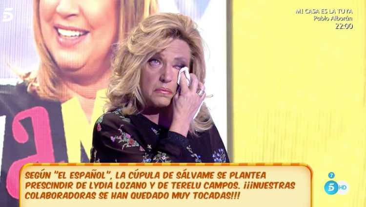 Lydia Lozano destrozada tras conocer la noticia / Telecinco.es