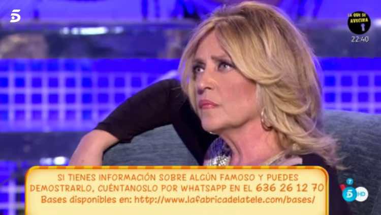 Lydia Lozano escuchando a sus compañeros enfadada / Telecinco.es