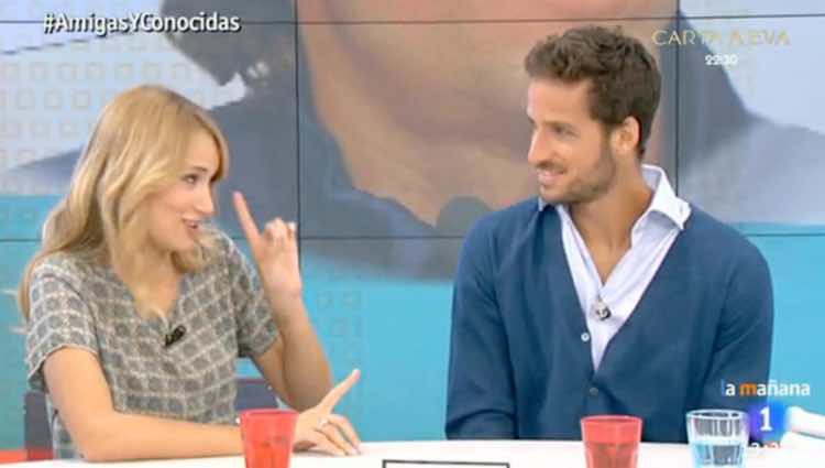 Feliciano López con Alba Carrillo en 'Amigas y conocidas' / TVE