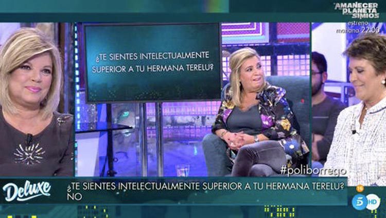 Carmen Borrego responde una pregunta sobre Terelu Campos en su polideluxe