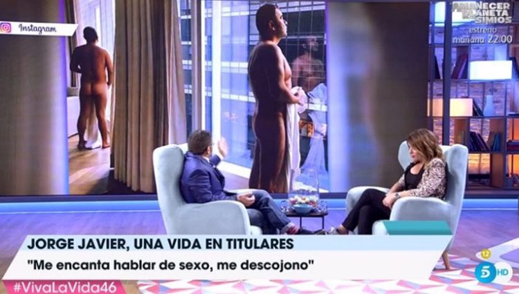 Jorge Javier junto a Toñi Moreno en 'Viva la vida'/ Fuente: telecinco.es