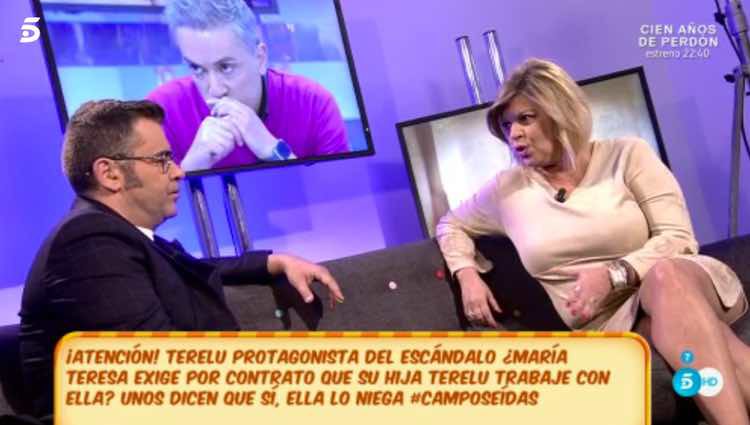 Terelu Campos hablando del enfado de su madre / Telecinco.es