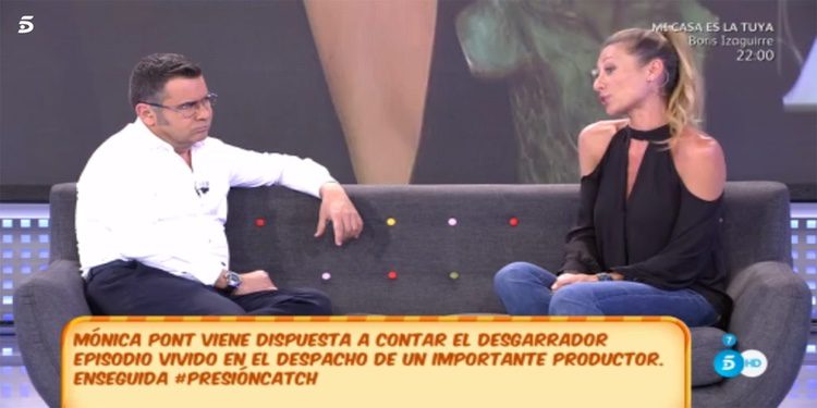 Jorge Javier Vázquez y Mónica Pont en 'Sálvame'
