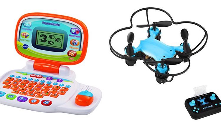 Ordenador para niños y drone