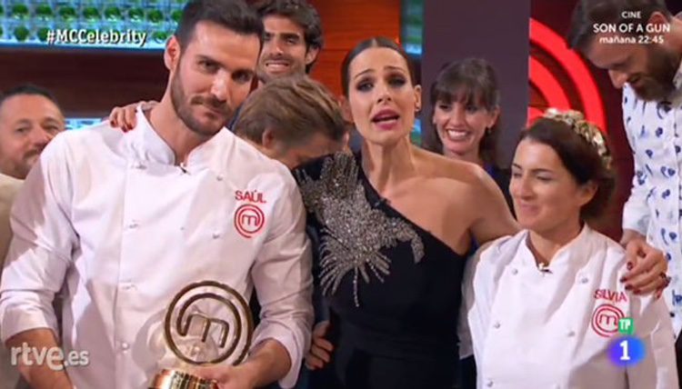 Saúl Craviotto y Silvia Abril en la final de 'Masterchef Celebrity'/ La 1