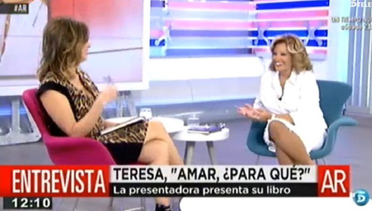 Ana Rosa Quintana entrevistando a María Tersa Campos/ telecinco.es