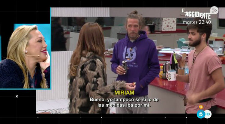 Miriam se da por aludida con el comentario que Belén Esteban le hizo a Pilar | telecinco.es