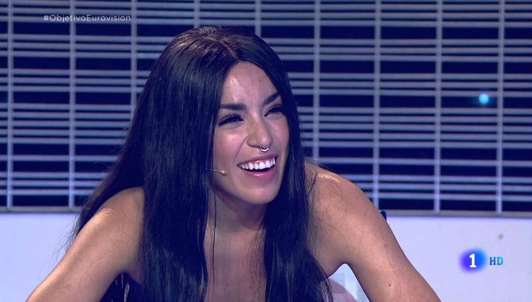 Loreen como jurado del programa de TVE 'Objetivo Eurovisión' en 2016