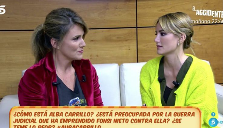 Alba Carrillo con Carlota Corredera/ Fuente: telecinco.es