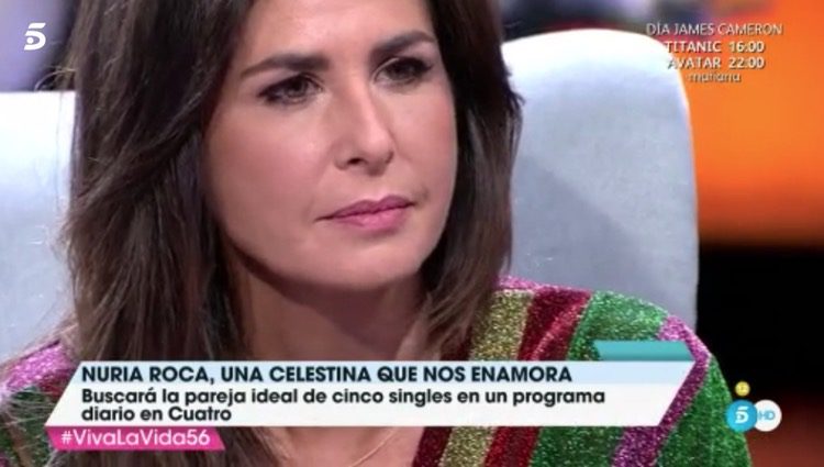 Nuria Roca en 'Viva la vida' / Fuente: telecinco.es