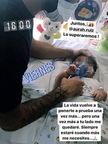 Jesé Rodríguez con su hijo Nyan / Instagram