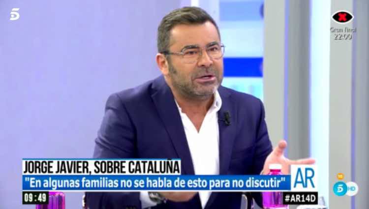 Jorge Javier Vázquez hablando del independentismo / Telecinco.es