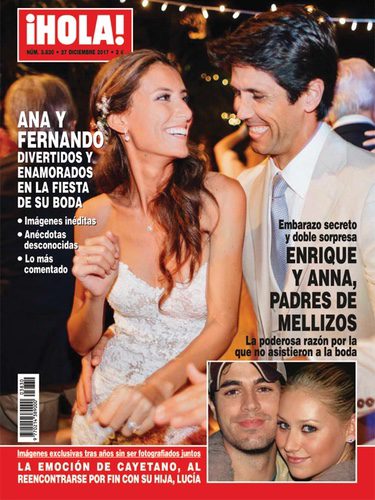 Ana Boyer y Fernando Verdasco en la portada de HOLA