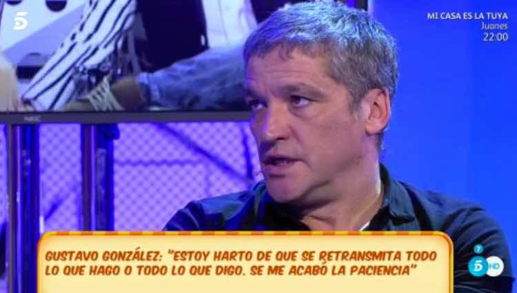 Gustavo González, molesto con María Lapiedra / Telecinco.es