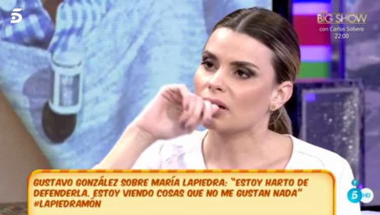 María Lapiedra recula y pide perdón por sus palabras / Telecinco.es