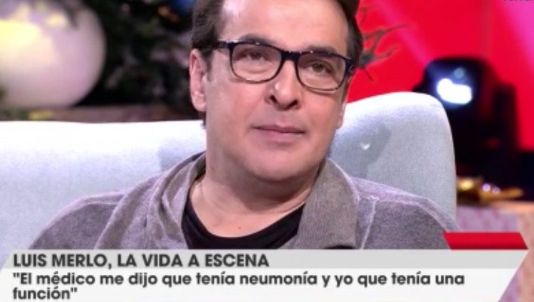 Luis Merlo, emocionado en 'Viva la vida' Fuente: Telecinco
