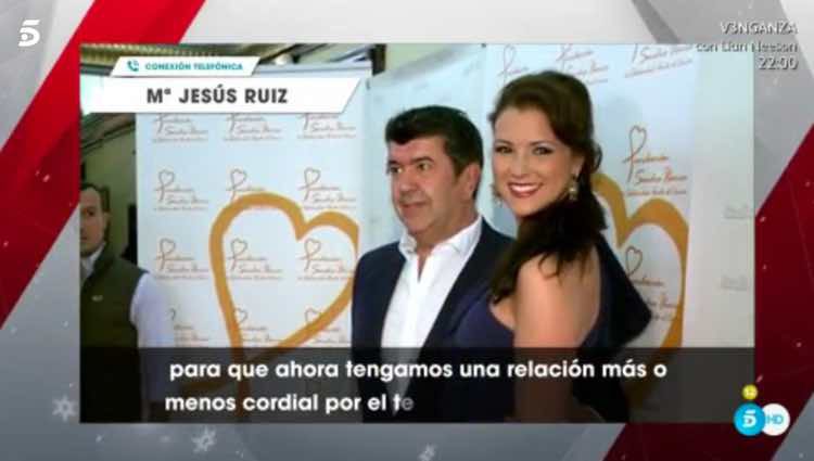 María Jesús Ruiz explicando la ruptura / Telecinco.es