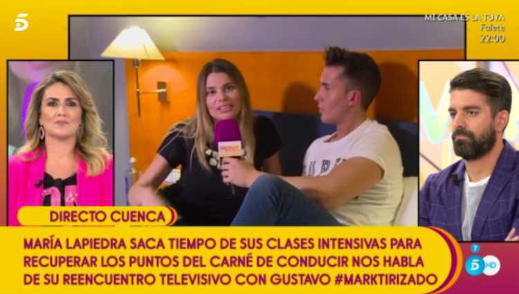 María Lapiedra atacando a Mark Hamilton / Telecinco.es
