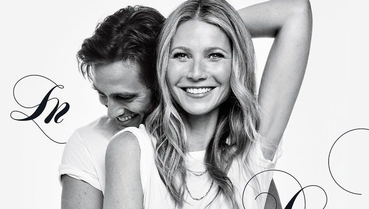 Gwyneth Paltrow y Brad Falchuk en la portada de 'GOOP' Fuente: Instagram