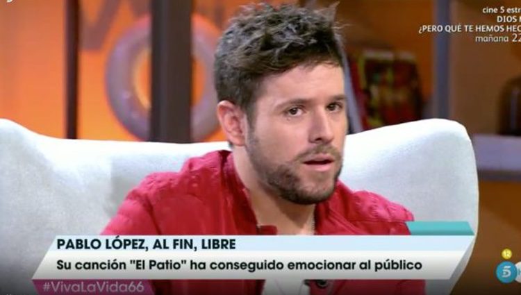 Pablo López habla de un mal momento/ Fuente: telecinco.es