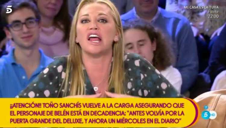 Belén Esteban harta de los comentarios de Toño Sanchís / Telecinco.es