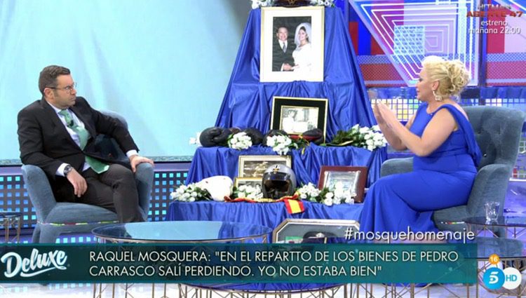 El homenaje de Raquel Mosquera a Pedro Carrasco/Foto: Telecinco