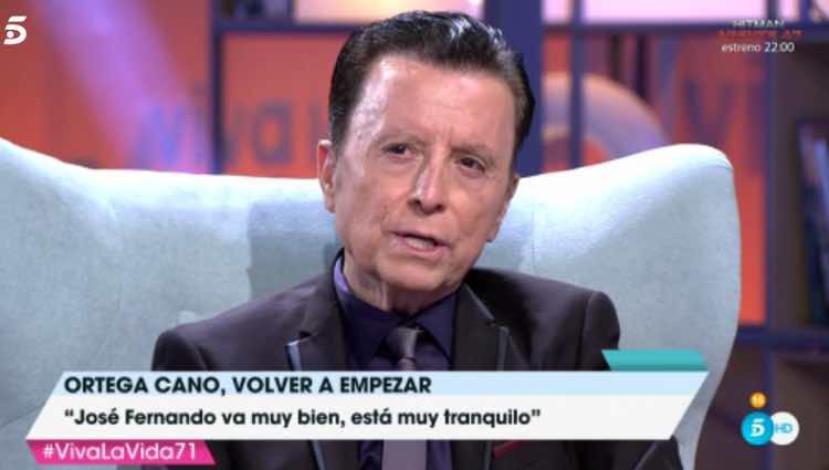 Ortega Cano hablando de cómo está su hijo / Telecinco.es