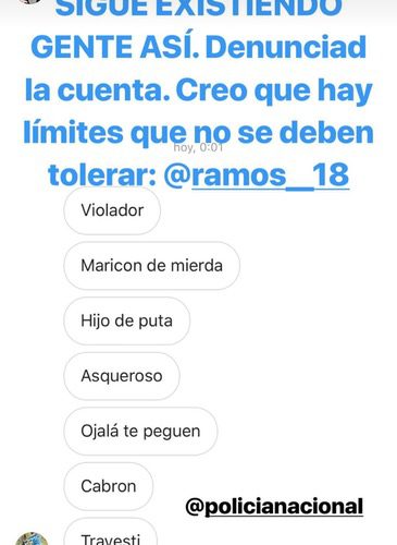 Víctor Palmero denuncia los insultos recibidos/Foto: Instagram